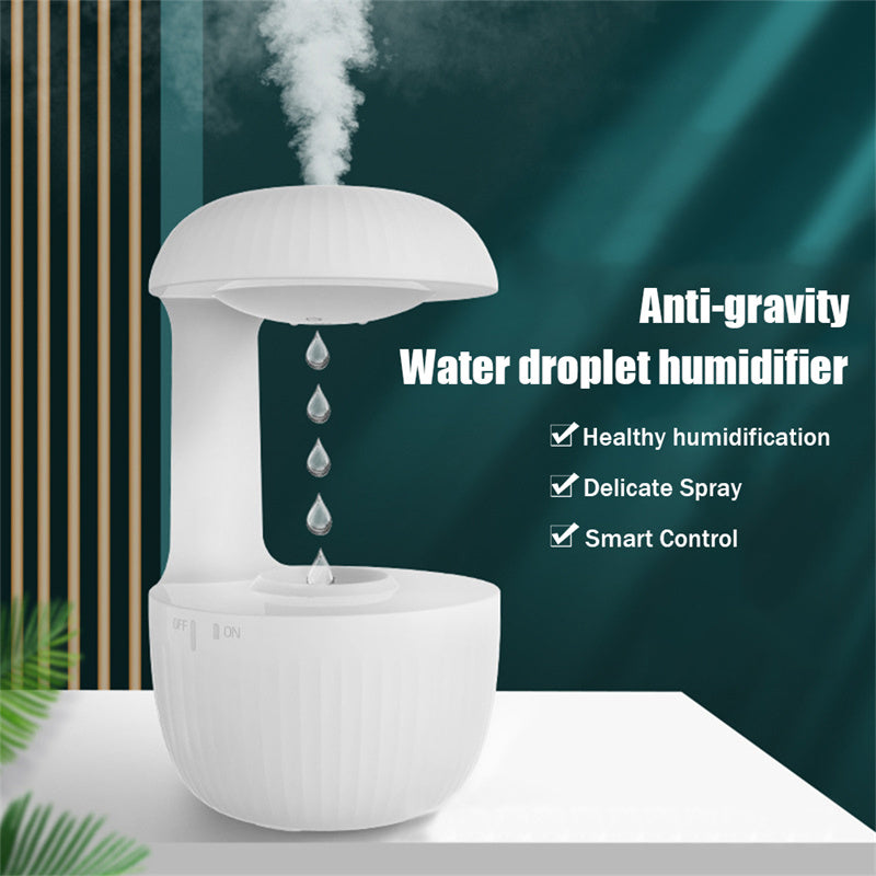 Humidificador Antigravedad USB – Ilusión de Gotas que Suben, Niebla Fría Ultrasónica y Aromaterapia Silenciosa